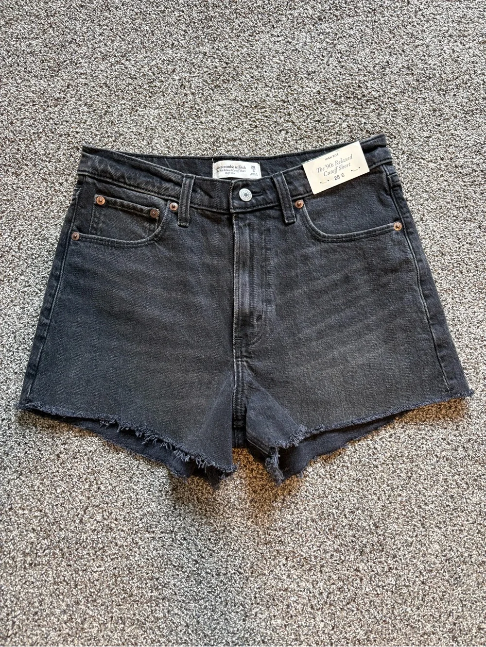 Abercrombie & Fitch 90s Relaxed Cutoff Shorts